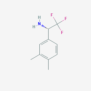 (S)-1-(3,4-Dimethylphenyl)-2,2,2-trifluoroethan-1-amine