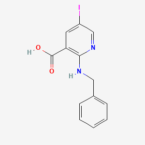 molecular formula C13H11IN2O2 B1520027 2-(Benzylamino)-5-iodonicotinic acid CAS No. 1190198-18-5