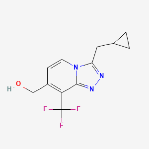 (3-(Cyclopropylmethyl)-8-(trifluoromethyl)-[1,2,4]triazolo[4,3-a]pyridin-7-yl)methanol