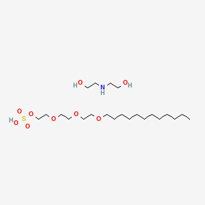 2-[2-(2-Dodecoxyethoxy)ethoxy]ethyl hydrogen sulfate;2-(2-hydroxyethylamino)ethanol