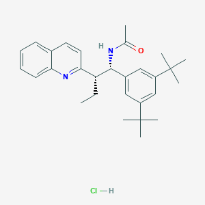 N-((1S,2S)-1-(3,5-Di-tert-butylphenyl)-2-(quinolin-2-yl)butyl)acetamide hydrochloride