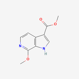 molecular formula C10H10N2O3 B15200317 Methyl 7-methoxy-1H-pyrrolo[2,3-c]pyridine-3-carboxylate 