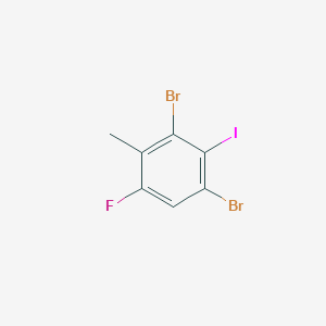 molecular formula C7H4Br2FI B15200354 2,4-Dibromo-6-fluoro-3-iodotoluene CAS No. 1000576-80-6