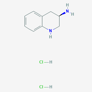 molecular formula C9H14Cl2N2 B15200372 (R)-1,2,3,4-Tetrahydroquinolin-3-amine dihydrochloride 