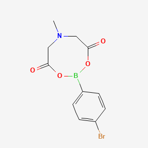 molecular formula C11H11BBrNO4 B1520040 2-(4-Bromophenyl)-6-methyl-1,3,6,2-dioxazaborocane-4,8-dione CAS No. 943552-04-3