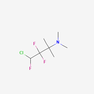 molecular formula C7H13ClF3N B15200424 4-chloro-3,3,4-trifluoro-N,N,2-trimethylbutan-2-amine CAS No. 32786-66-6