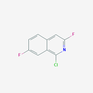 molecular formula C9H4ClF2N B15200455 1-Chloro-3,7-difluoroisoquinoline 