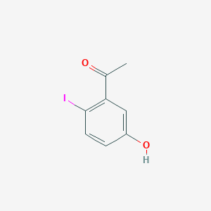 molecular formula C8H7IO2 B15200463 1-(5-Hydroxy-2-iodophenyl)ethan-1-one 