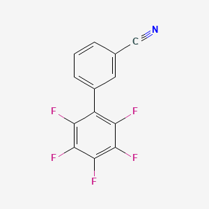 molecular formula C13H4F5N B15200464 2',3',4',5',6'-Pentafluoro[1,1'-biphenyl]-3-carbonitrile 