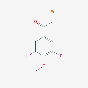 3-Fluoro-5-iodo-4-methoxyphenacyl bromide