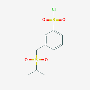 3-((Isopropylsulfonyl)methyl)benzene-1-sulfonyl chloride