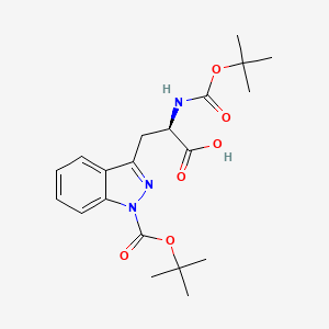 (R)-3-(1-(tert-Butoxycarbonyl)-1H-indazol-3-yl)-2-((tert-butoxycarbonyl)amino)propanoic acid