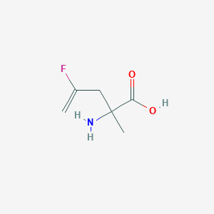 molecular formula C6H10FNO2 B15200585 2-Amino-4-fluoro-2-methylpent-4-enoic acid 