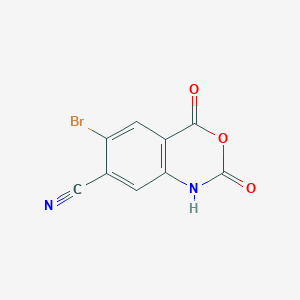 molecular formula C9H3BrN2O3 B15200604 4-Cyano-5-bromoisatoic anhydride 