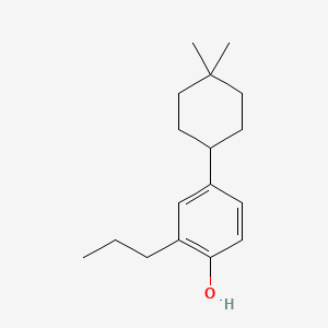 molecular formula C17H26O B15200610 4-(4,4-Dimethylcyclohexyl)-2-propylphenol 