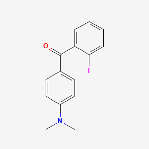 molecular formula C15H14INO B15200630 [4-(Dimethylamino)phenyl](2-iodophenyl)methanone 