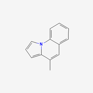 molecular formula C13H11N B15200632 4-Methylpyrrolo[1,2-a]quinoline 