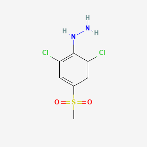 molecular formula C7H8Cl2N2O2S B15200638 [2,6-Dichloro-4-(methanesulfonyl)phenyl]hydrazine CAS No. 111245-85-3