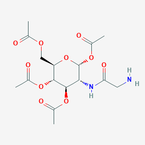 [(2R,3S,4R,5R,6R)-3,4,6-triacetyloxy-5-[(2-aminoacetyl)amino]oxan-2-yl]methyl acetate