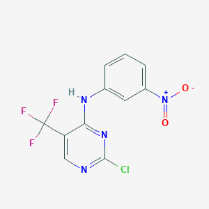 2-Chloro-N-(3-nitrophenyl)-5-(trifluoromethyl)pyrimidin-4-amine