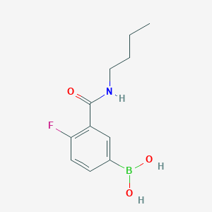 molecular formula C11H15BFNO3 B1520069 Acide (3-(butylcarbamoyl)-4-fluorophényl)boronique CAS No. 874219-23-5