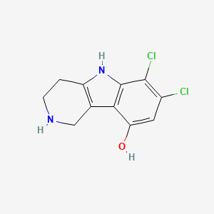 6,7-dichloro-2,3,4,5-tetrahydro-1H-pyrido[4,3-b]indol-9-ol