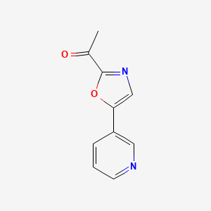 1-(5-Pyridin-3-YL-oxazol-2-YL)-ethanone