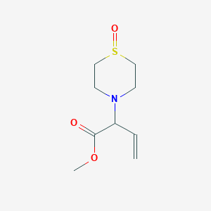 Methyl 2-(1-oxidothiomorpholino)but-3-enoate