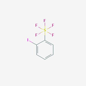 molecular formula C6H4F5IS B15200732 2-Iodophenylsulphur pentafluoride 