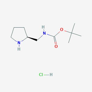 molecular formula C10H21ClN2O2 B1520075 (S)-tert-Butyl (pyrrolidin-2-ylmethyl)carbamate hydrochloride CAS No. 1070968-08-9