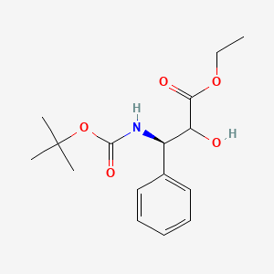 ethyl (3R)-2-hydroxy-3-[(2-methylpropan-2-yl)oxycarbonylamino]-3-phenylpropanoate