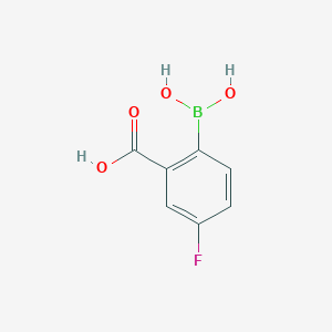 molecular formula C7H6BFO4 B1520080 2-Borono-5-fluorobenzoic acid CAS No. 874290-63-8