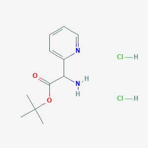 tert-Butyl 2-amino-2-(pyridin-2-yl)acetate dihydrochloride