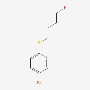 molecular formula C10H12BrFS B15200820 1-Bromo-4-[(4-fluorobutyl)sulfanyl]benzene CAS No. 885267-12-9