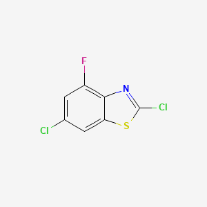 molecular formula C7H2Cl2FNS B1520084 2,6-Dichloro-4-fluoro-1,3-benzothiazole CAS No. 1177350-78-5