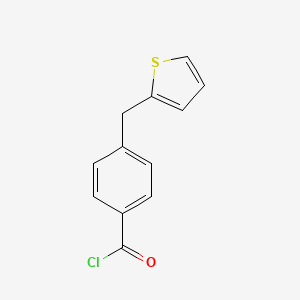 molecular formula C12H9ClOS B1520088 4-(Thien-2-ylmethyl)benzoyl chloride CAS No. 1151512-19-4