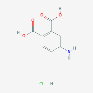 molecular formula C8H8ClNO4 B15200891 4-Aminophthalic acid hydrochloride CAS No. 54229-32-2