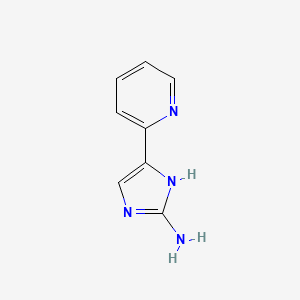 molecular formula C8H8N4 B15200911 4-(Pyridin-2-yl)-1H-imidazol-2-amine CAS No. 1356994-48-3