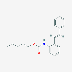 molecular formula C20H23NO2 B15200913 Pentyl (E)-(2-styrylphenyl)carbamate 