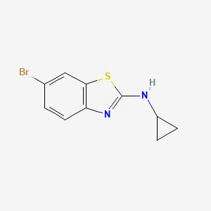 molecular formula C10H9BrN2S B1520098 6-bromo-N-cyclopropyl-1,3-benzothiazol-2-amine CAS No. 1177325-80-2