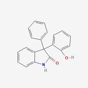 molecular formula C20H15NO2 B15200983 3-(2-Hydroxyphenyl)-3-phenylindolin-2-one 