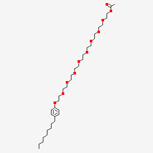 molecular formula C35H62O11 B15201000 26-(4-Nonylphenoxy)-3,6,9,12,15,18,21,24-octaoxahexacosan-1-yl acetate CAS No. 67845-40-3
