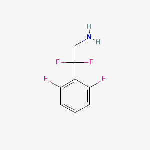 molecular formula C8H7F4N B15201004 2-(2,6-Difluorophenyl)-2,2-difluoroethan-1-amine 