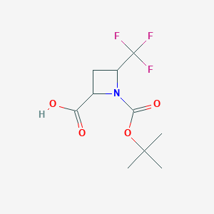 1-tert-Butoxycarbonyl-4-(trifluoromethyl)azetidine-2-carboxylic acid