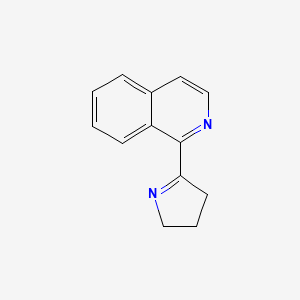 molecular formula C13H12N2 B15201043 1-(3,4-dihydro-2H-pyrrol-5-yl)isoquinoline 