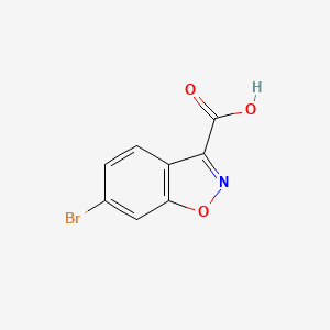molecular formula C8H4BrNO3 B1520105 6-Bromobenzo[d]isoxazole-3-carboxylic acid CAS No. 1123169-17-4