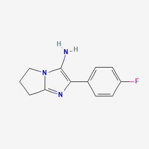 2-(4-Fluorophenyl)-6,7-dihydro-5H-pyrrolo[1,2-a]imidazol-3-amine