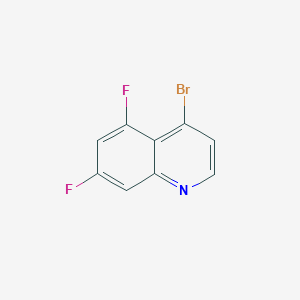 molecular formula C9H4BrF2N B1520106 4-Bromo-5,7-difluoroquinoline CAS No. 1189107-48-9