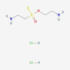 O-(2-aminoethyl) 2-aminoethane-1-sulfonothioate dihydrochloride