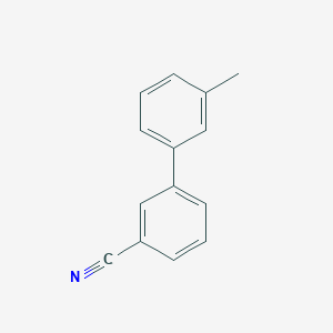 molecular formula C14H11N B15201076 3'-Methyl[1,1'-biphenyl]-3-carbonitrile 